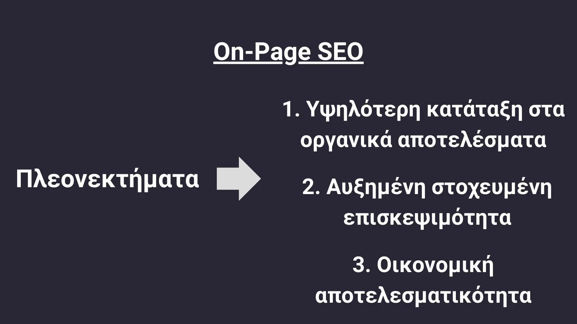 παραδείγματα για on-page seo όπως καλύτερα κατάταξη στα οργανικά αποτελέσματα