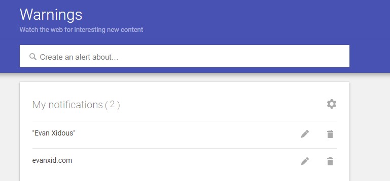 google alert warnings for unlinked mentions 
