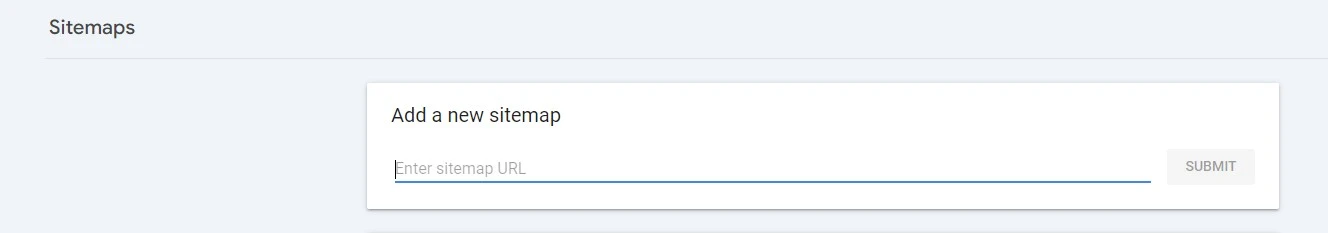 sitemap submission in gsc