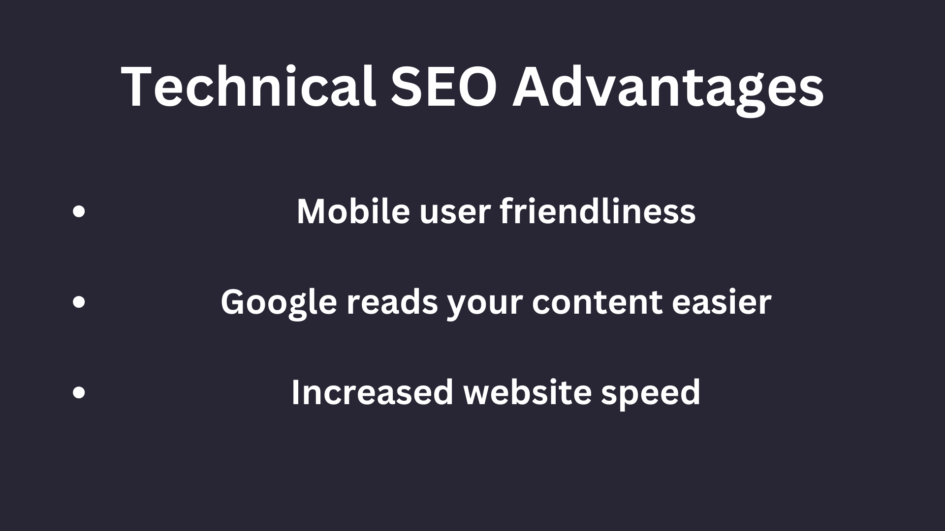 technical seo advantages such as mobile friendliness